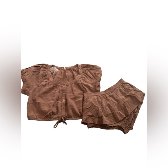 Free People Brown Top and Skort Set - Picture 5 of 16